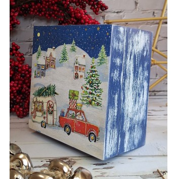 Caja Santa Claus en caravana