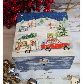 Caja Santa Claus en caravana