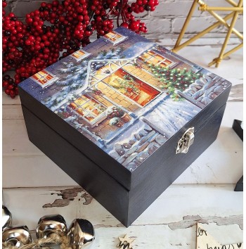 Caja entrada a la Navidad