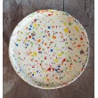 Bandeja redonda Terrazzo White