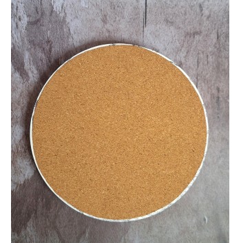 Bandeja Redonda Marmolado Blanco y Negro mod. II