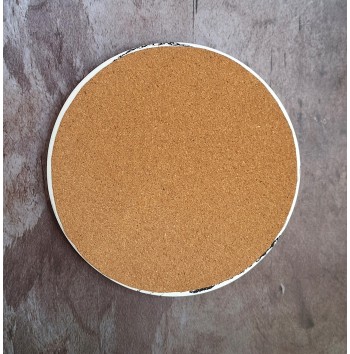 Bandeja Redonda Marmolado Blanco y Negro mod. IV