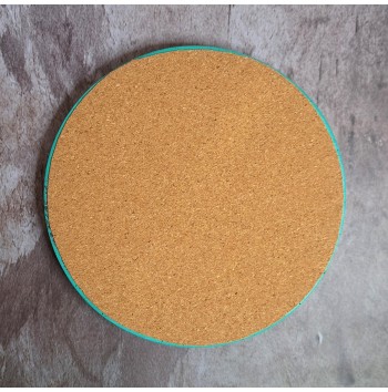 Bandeja Redonda Marmolado Mint y Negro