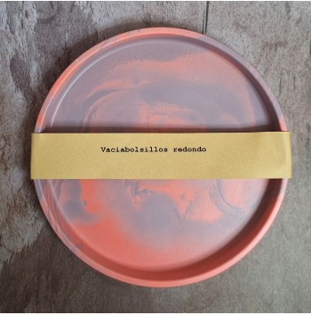 Bandeja Redonda Marmolado Morado y Rosa