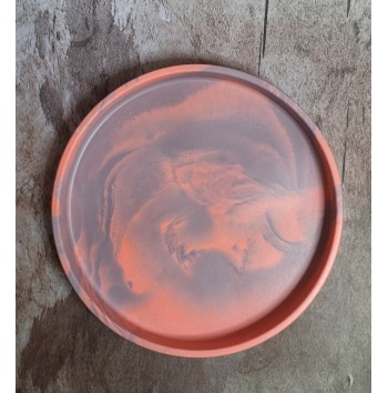 Bandeja Redonda Marmolado Morado y Rosa