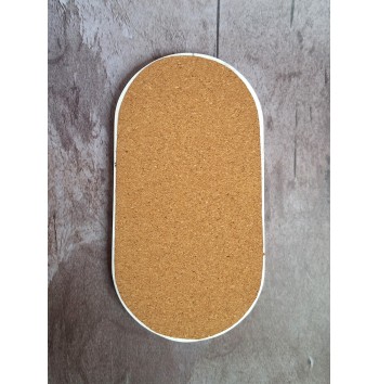 Bandeja Ovalada Marmolado Blanco y Negro mod. I