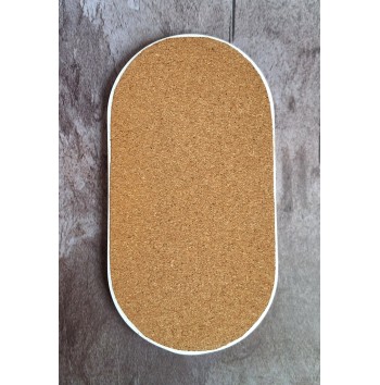 Bandeja Ovalada Marmolado Blanco y Ochre mod. I