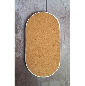 Bandeja Ovalada Marmolado Blanco y Ochre mod. II