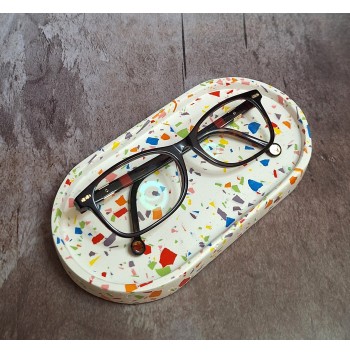 Bandeja Ovalada Terrazzo White