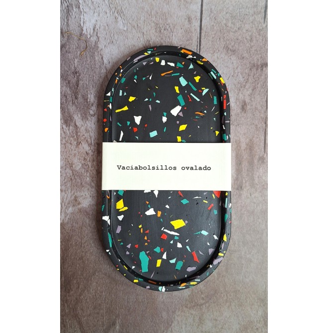 Bandeja Ovalada Terrazzo Fireworks