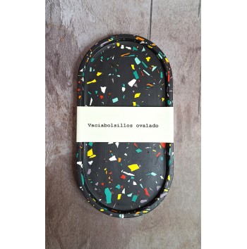 Bandeja Ovalada Terrazzo Fireworks