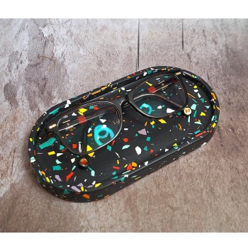 Bandeja Ovalada Terrazzo Fireworks