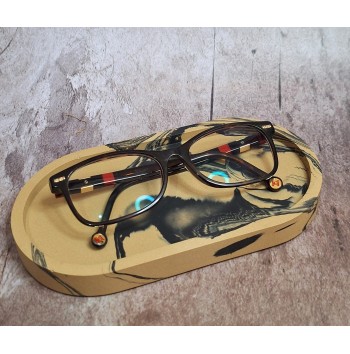 Bandeja Ovalada Marmolado Ochre y Negro