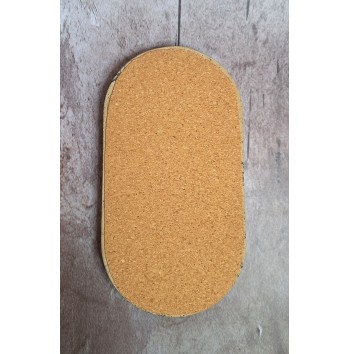 Bandeja Ovalada Marmolado Ochre y Negro