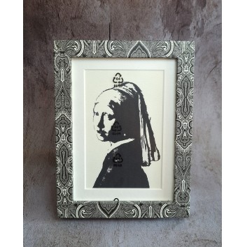 Marco de Fotos Paisley Negro