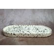 Bandeja Ovalada Grande Terrazzo Negro en Blanco