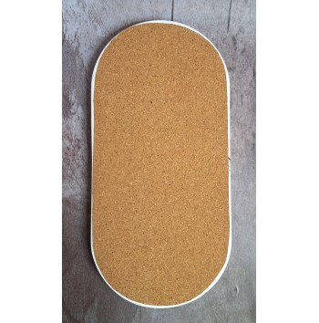 Bandeja Ovalada Grande Marmolado Blanco y Negro mod. I