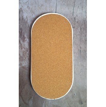 Bandeja Ovalada Grande Marmolado Blanco y Negro mod. II