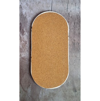 Bandeja Ovalada Marmolado Blanco y Negro mod. III