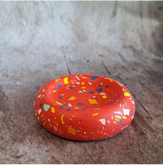 Bandeja Anillos Terrazzo Red