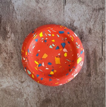 Bandeja Anillos Terrazzo Red