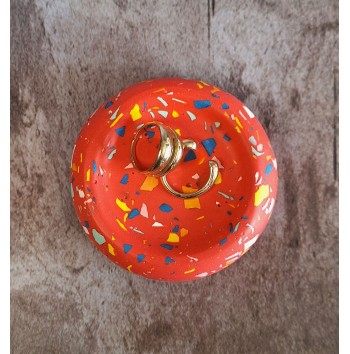 Bandeja Anillos Terrazzo Red