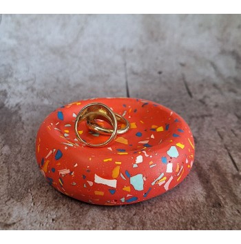 Bandeja Anillos Terrazzo Red