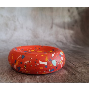 Bandeja Anillos Terrazzo Red