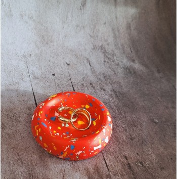 Bandeja Anillos Terrazzo Red