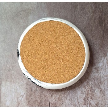 Bandeja Anillos Marmolado Blanco y Negro mod. II