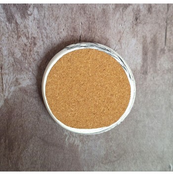 Bandeja Anillos Marmolado Blanco y Negro mod. III