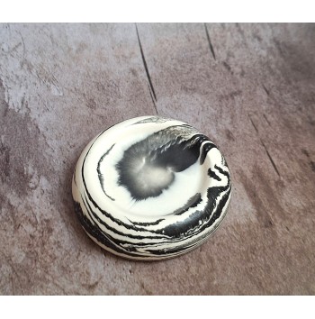 Bandeja Anillos Marmolado Blanco y Negro mod. IV