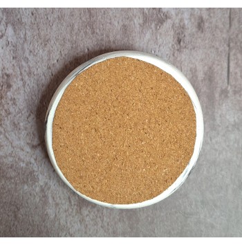 Bandeja Redonda Marmolado Blanco y Negro mod. V