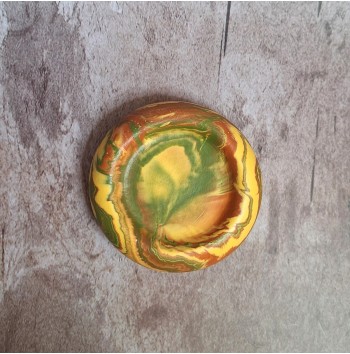 Bandeja Anillos Marmolado Red Yellow Green Oxide