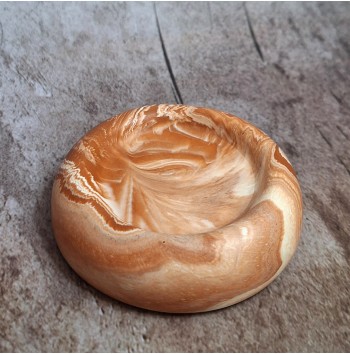 Bandeja Anillos Marmolado Terracota y Blanco